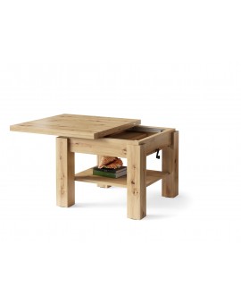CLEO ARTISAN EIK, UITSCHUIFBARE SALONTAFEL