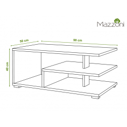 LINK sonoma eiken / wit, salontafel