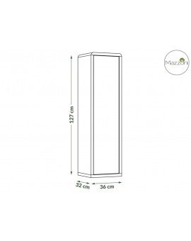 FOLK SW-36, antracit / dub artisan, skříňka