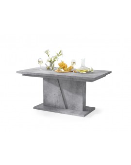 NOBLE NOIR Beton Millenium – uitschuifbare tafel tot 218 cm, voor 8, 10 personen.