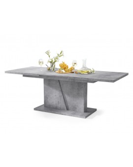 NOBLE NOIR Beton Millenium – uitschuifbare tafel tot 218 cm, voor 8, 10 personen.