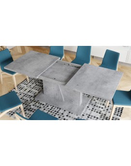 NOBLE NOIR Beton Millenium – uitschuifbare tafel tot 218 cm, voor 8, 10 personen.