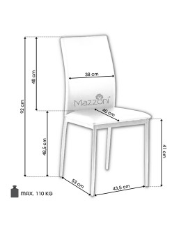 stoelen FLOP donkergrijs (velours) - modern voor woonkamer / eetkamer / keuken / kantoor