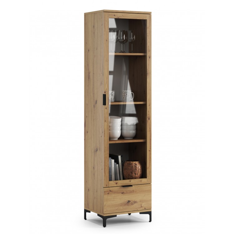 Kast LANA 07 Eiken Artisan - 1-DEURS KAST MET LA