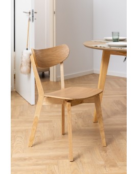 ROXY Natuurlijk eiken - HOUTEN STOEL VOOR WOONKAMER, EETKAMER, KEUKEN, RETRO