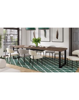 IRIS Bos Groen (stof Victoria 68AC) - MODERNE GESTOFFEERDE STOEL VOOR WOONKAMER/EETKAMER LOFT